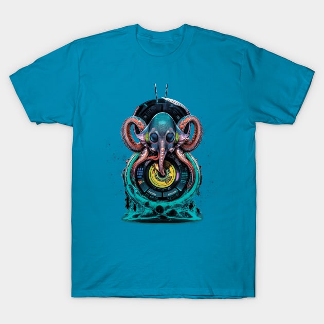 DJ Octpus 3 T-Shirt by KMdesign